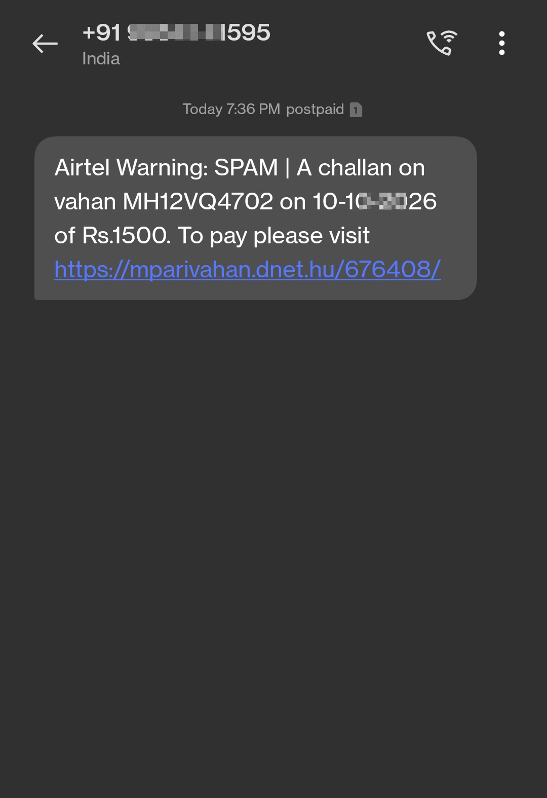 Challan Fraud