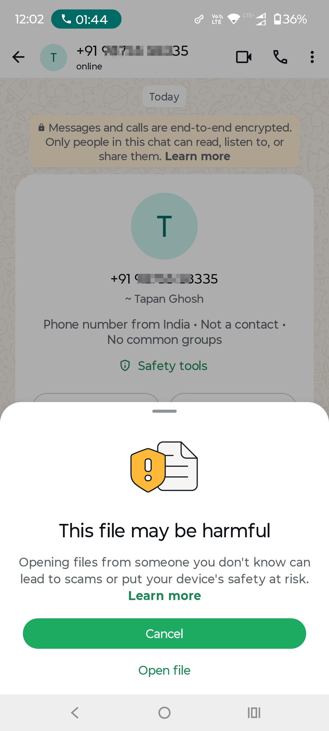 Do not open any link or Don't say any thing they will say we don't require Pin .password .please nk