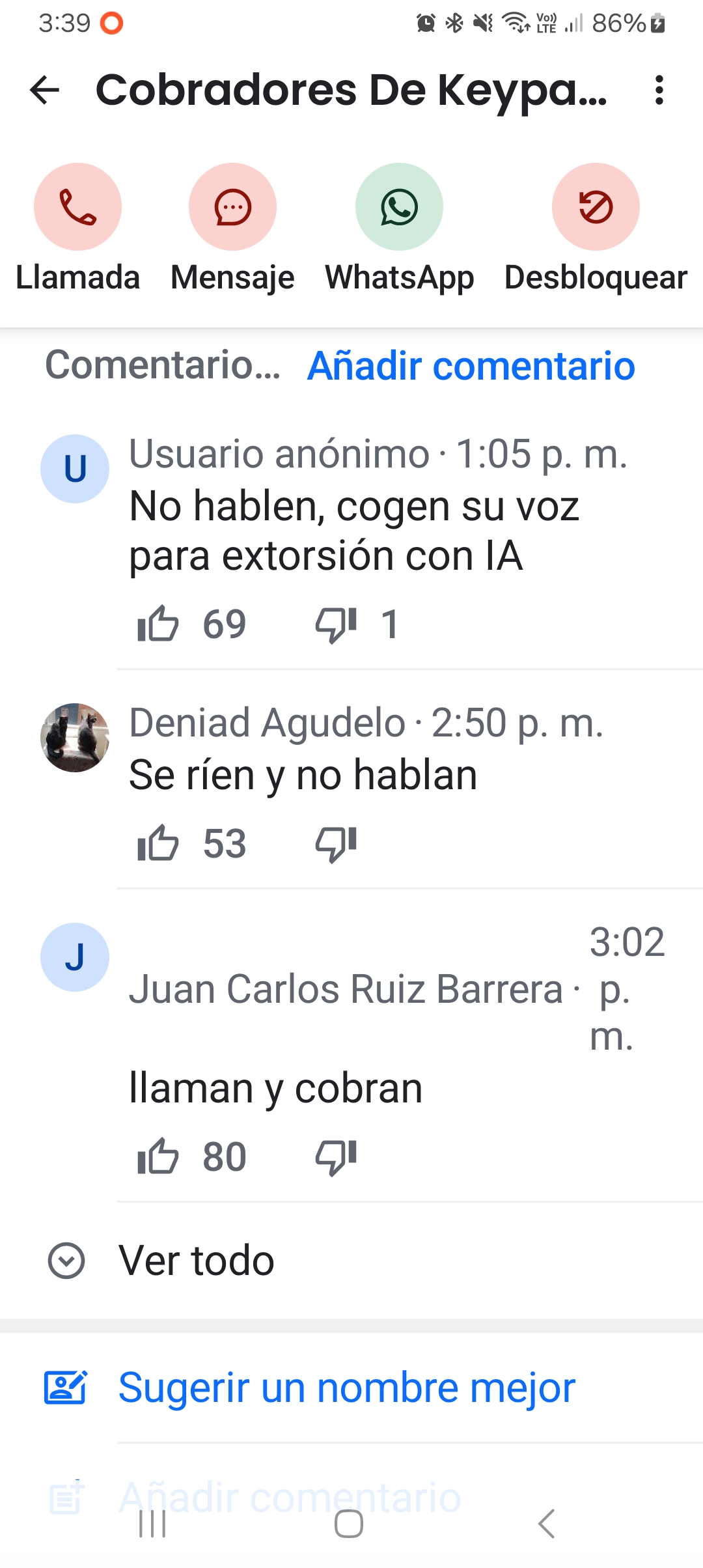 They laugh and don't speak.