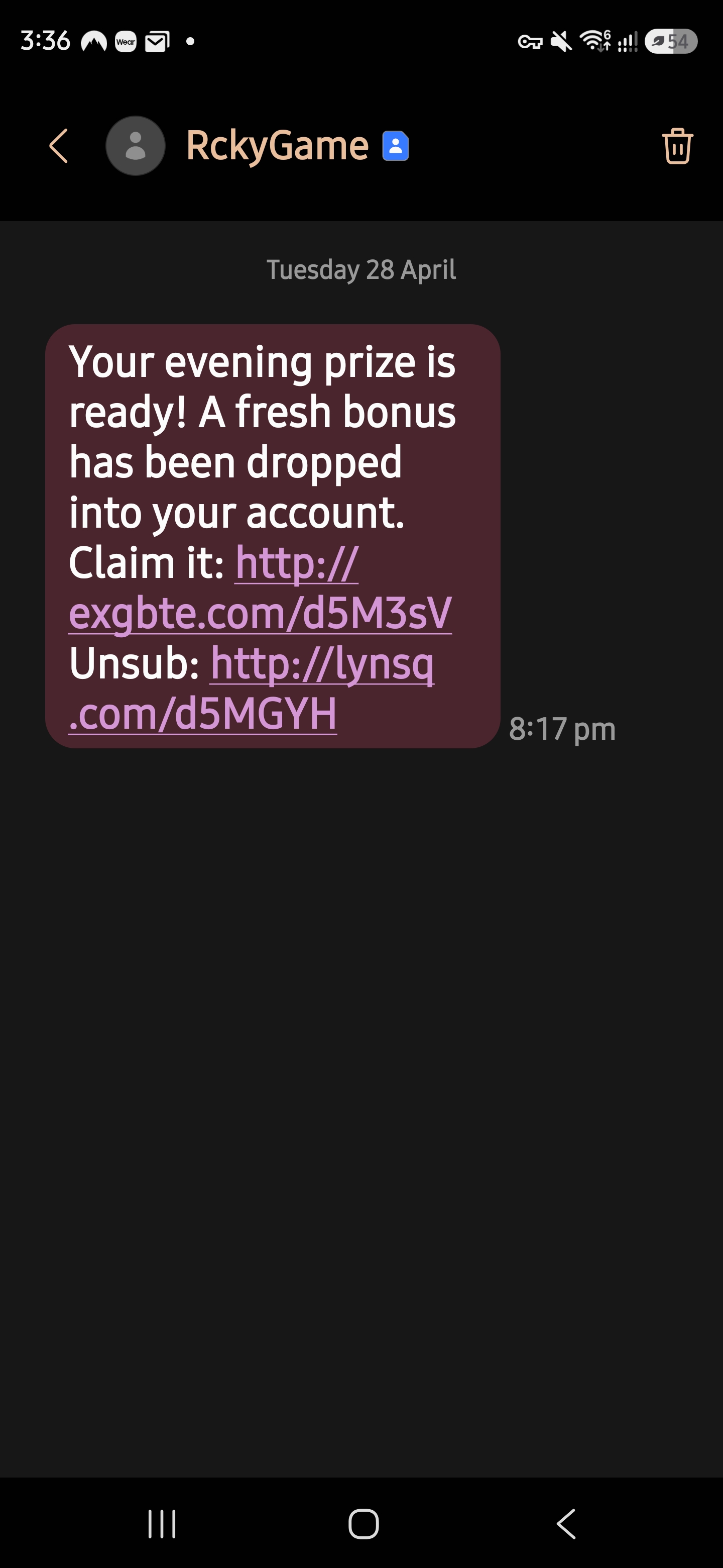 unsolicited spams