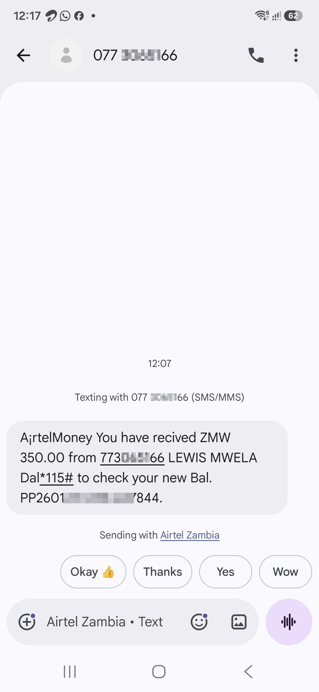 Airtel mobile scammer [PHONE]