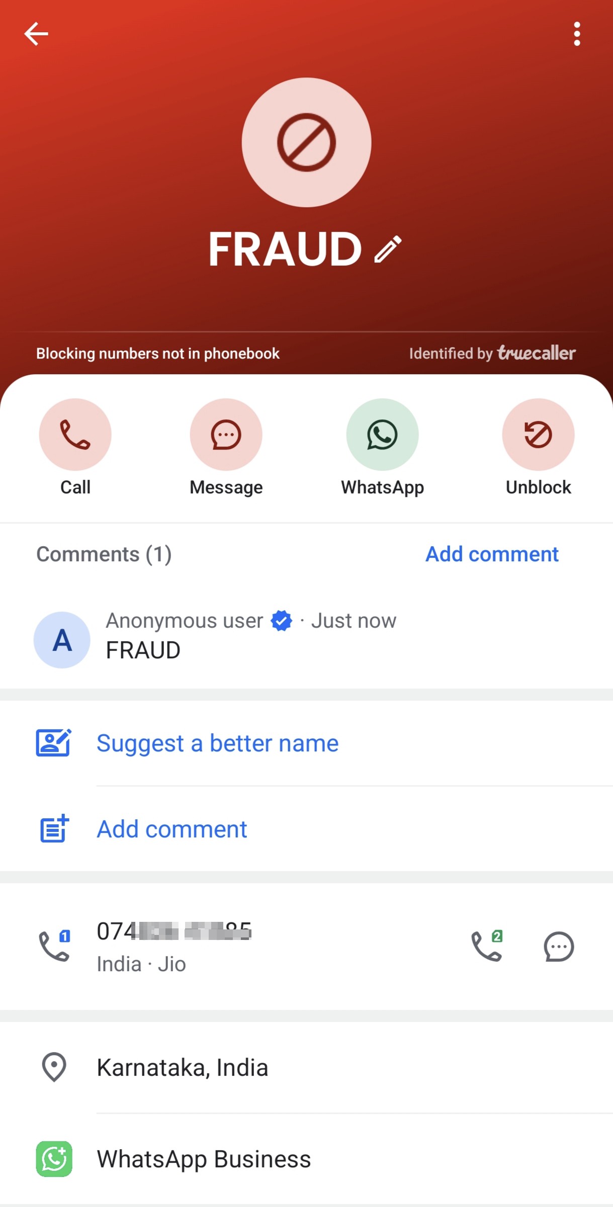 FRAUD ALERT
