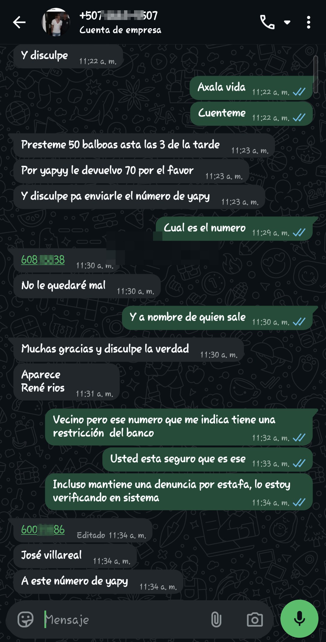 Phone scam and identity theft to request money - image 5