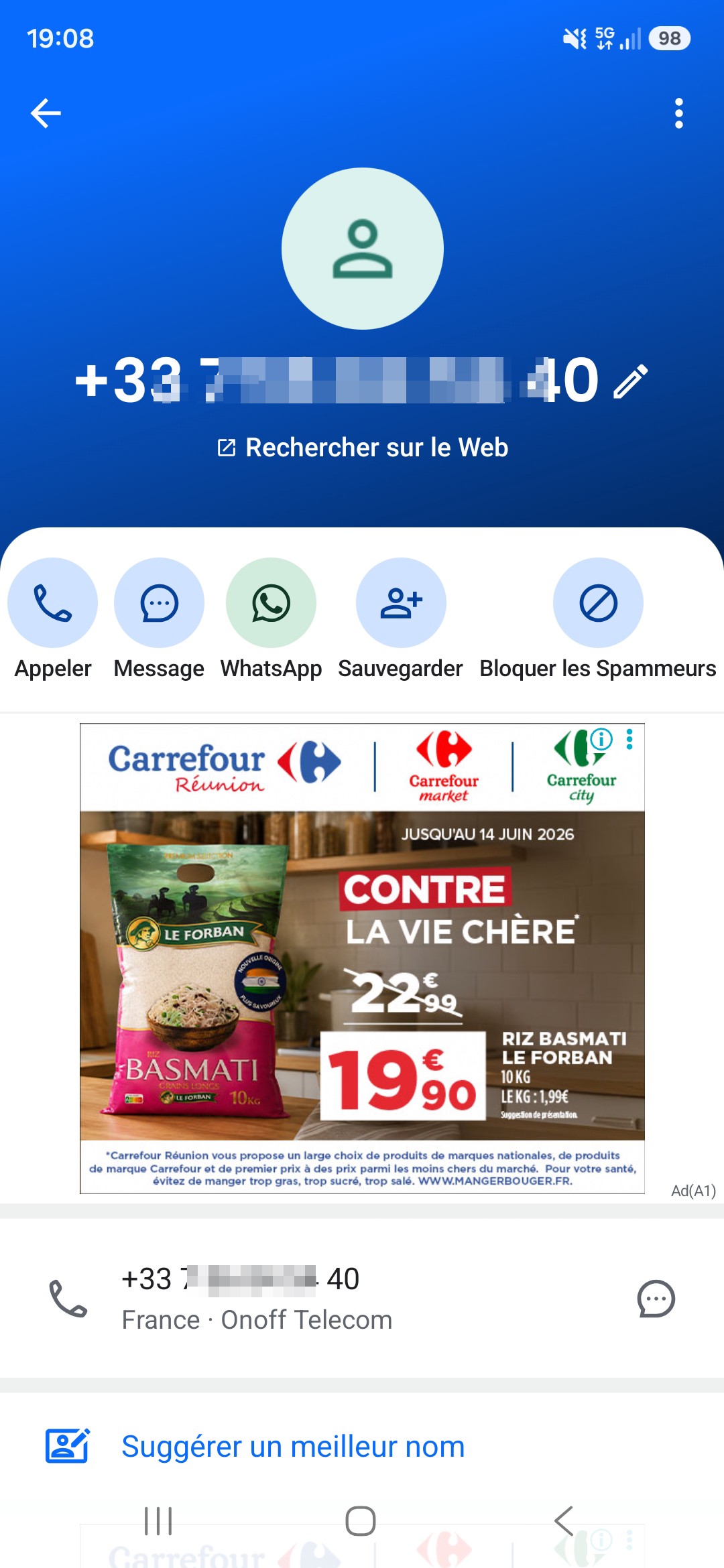 He is pretending to be the fraud service of La Banque Postale