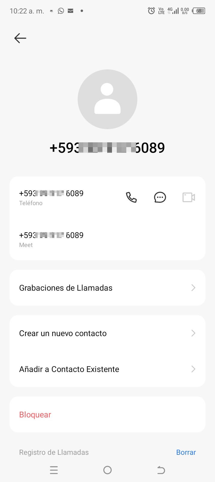 The number was on the card