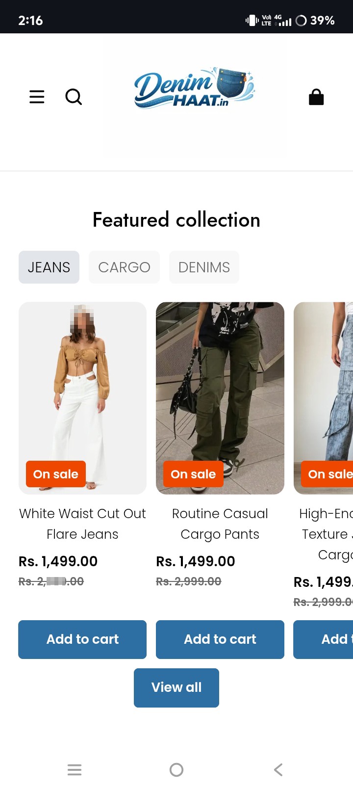 jeans site scam