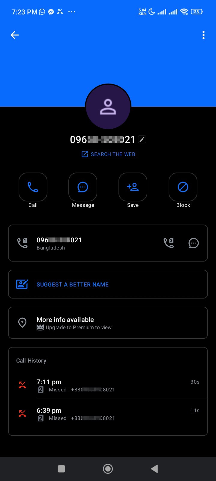 Calls are coming from this number, foreign