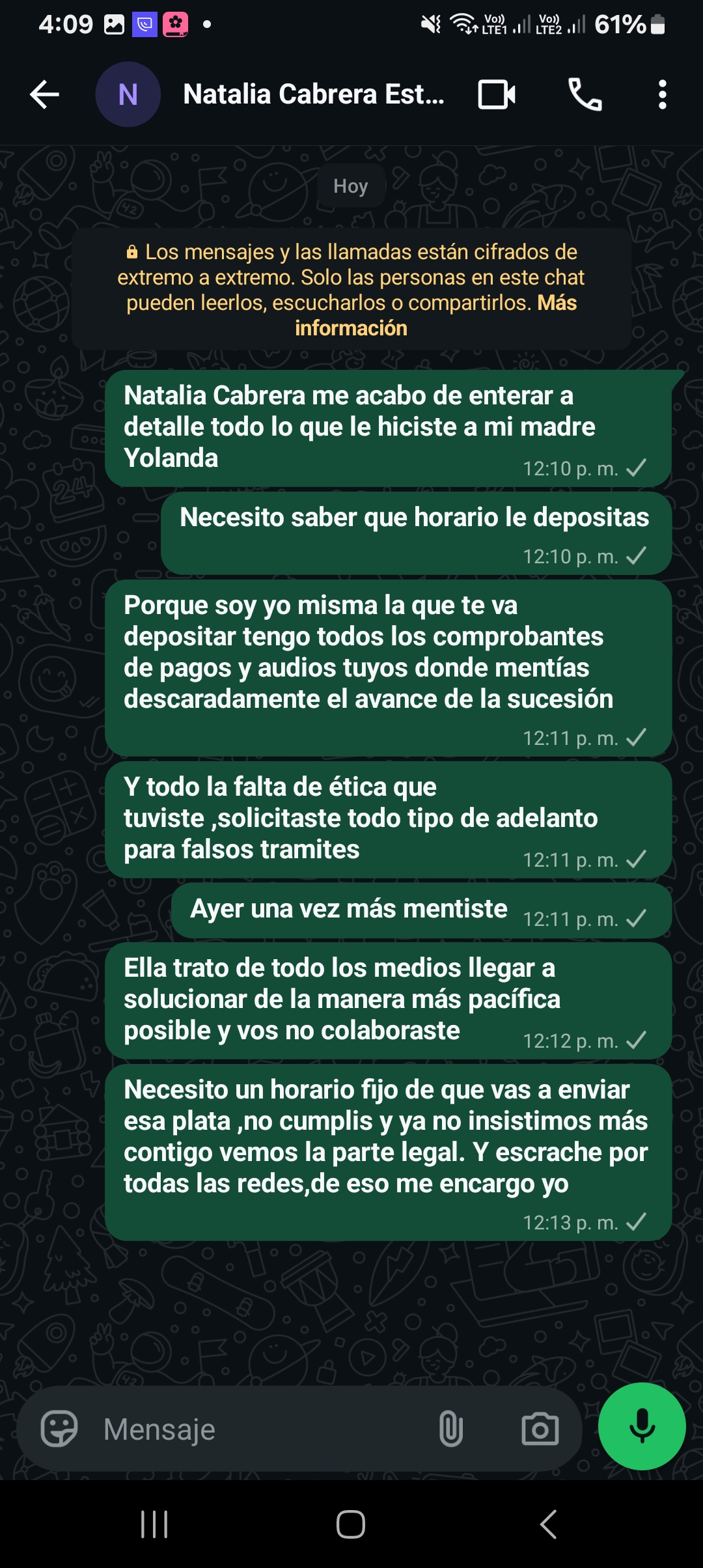 Fraudulent lawyer Nathalia Cabrera.