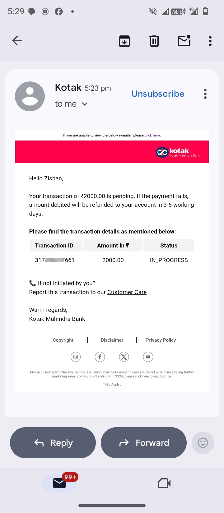 Online account funding fraud from Kotak Mahindra Bank - image 5