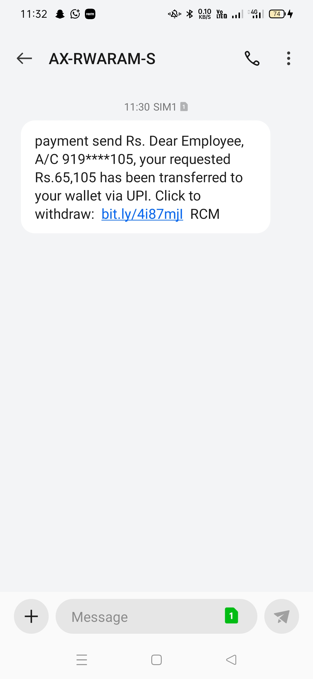 🚨 SCAM ALERT: BEWARE OF FAKE SALARY/BONUS MESSAGES! 🚨