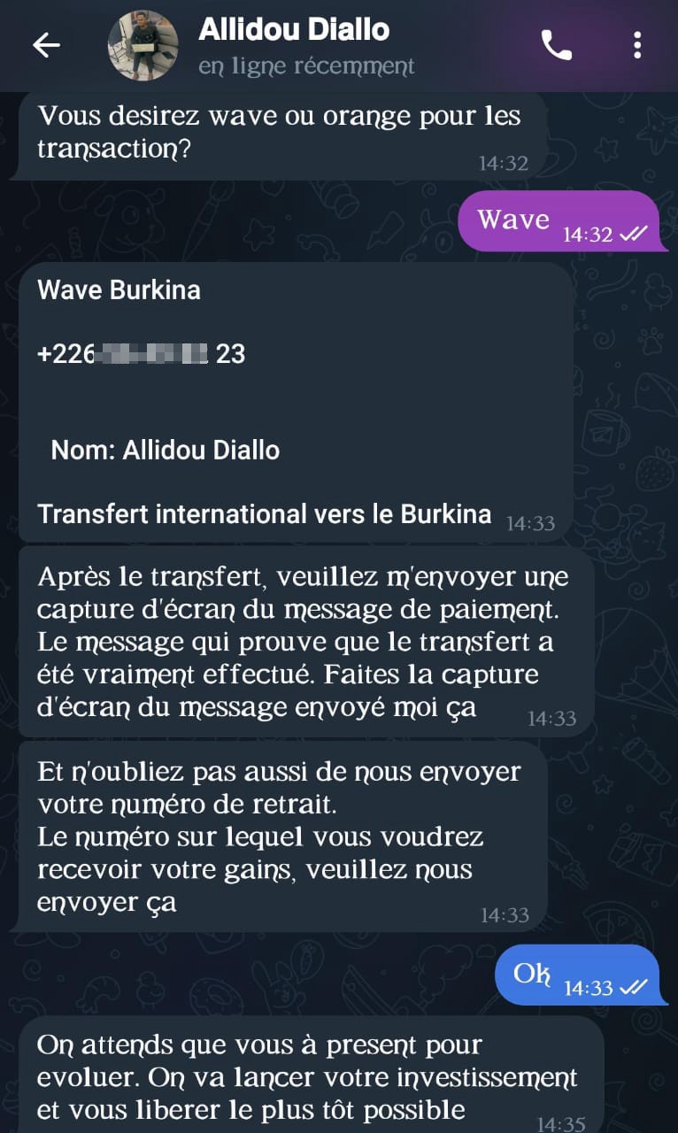 scam on Telegram group - image 3