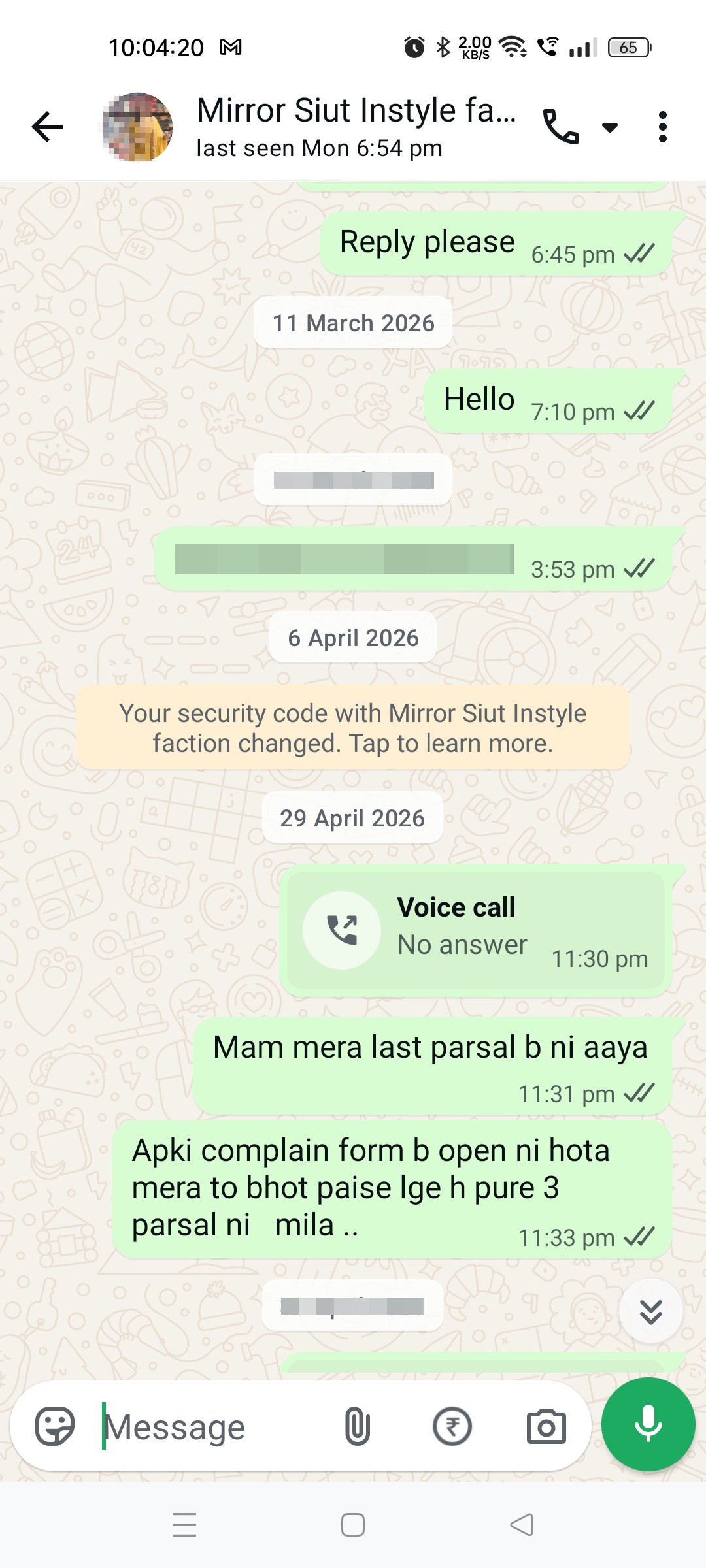 I have booked some product from Instyle faction delhi.. but they cheated me