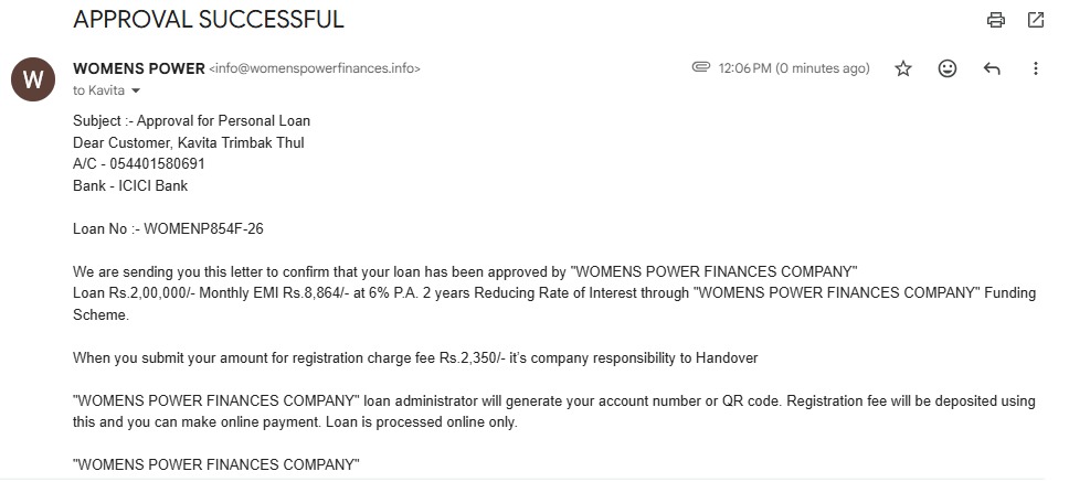 Loan scam posing as RBI registered women's funding site - image 4