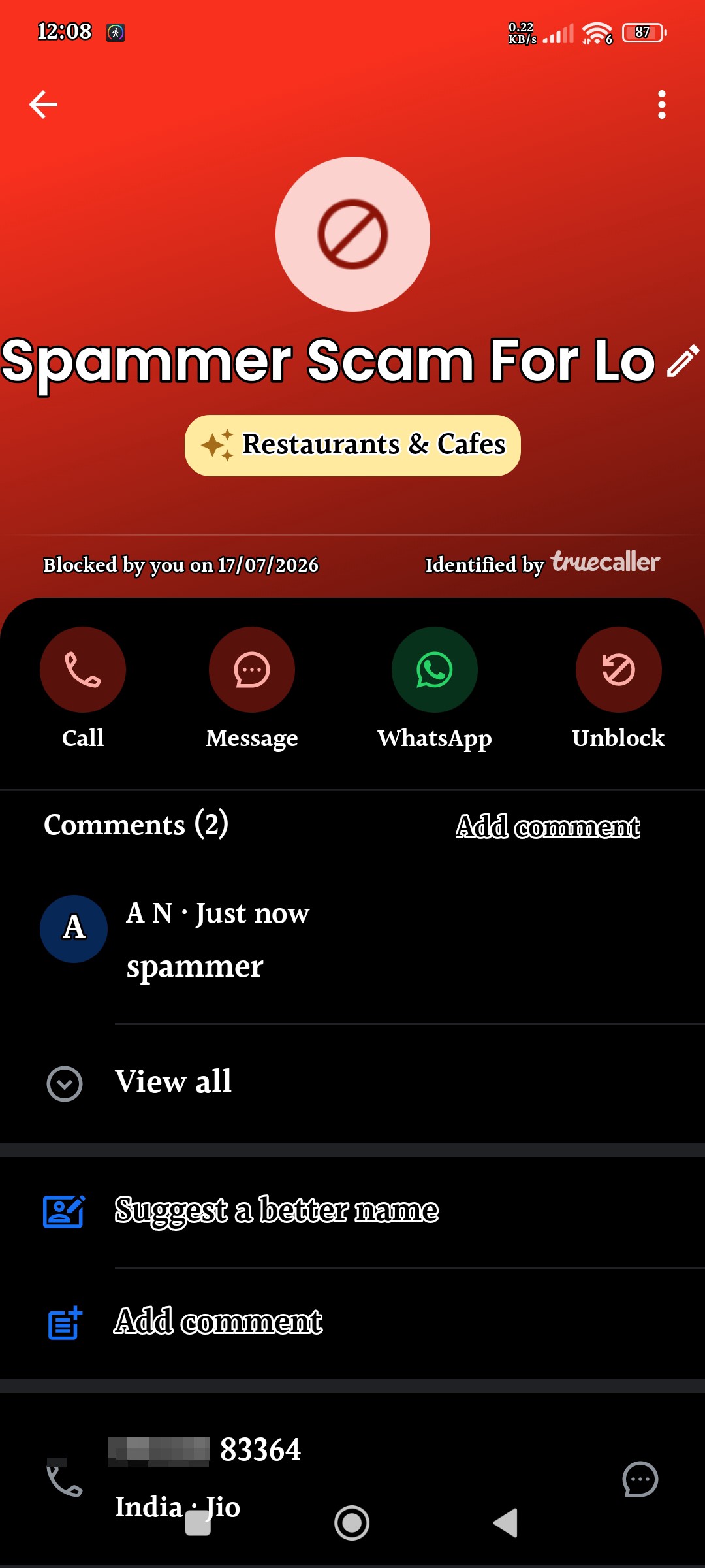 Beware from this type of spammer 