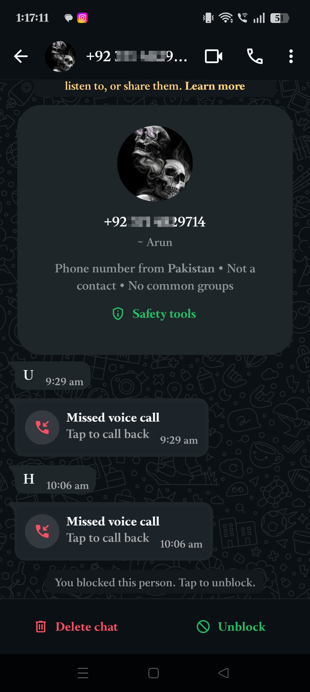 When I block one number, they call from a different one; I have no idea who it is.