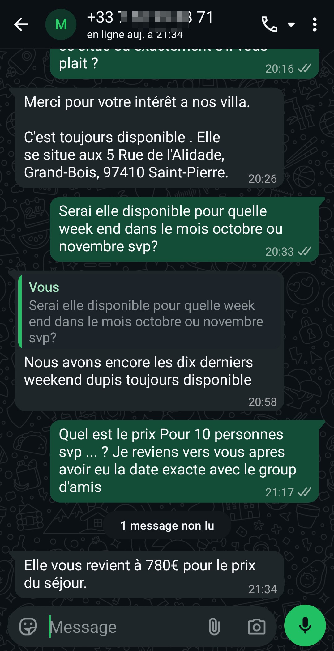 villa rental scam