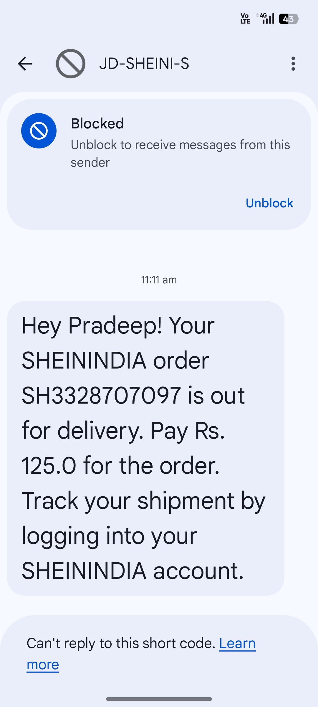 scam by shein india app expressbees - image 2