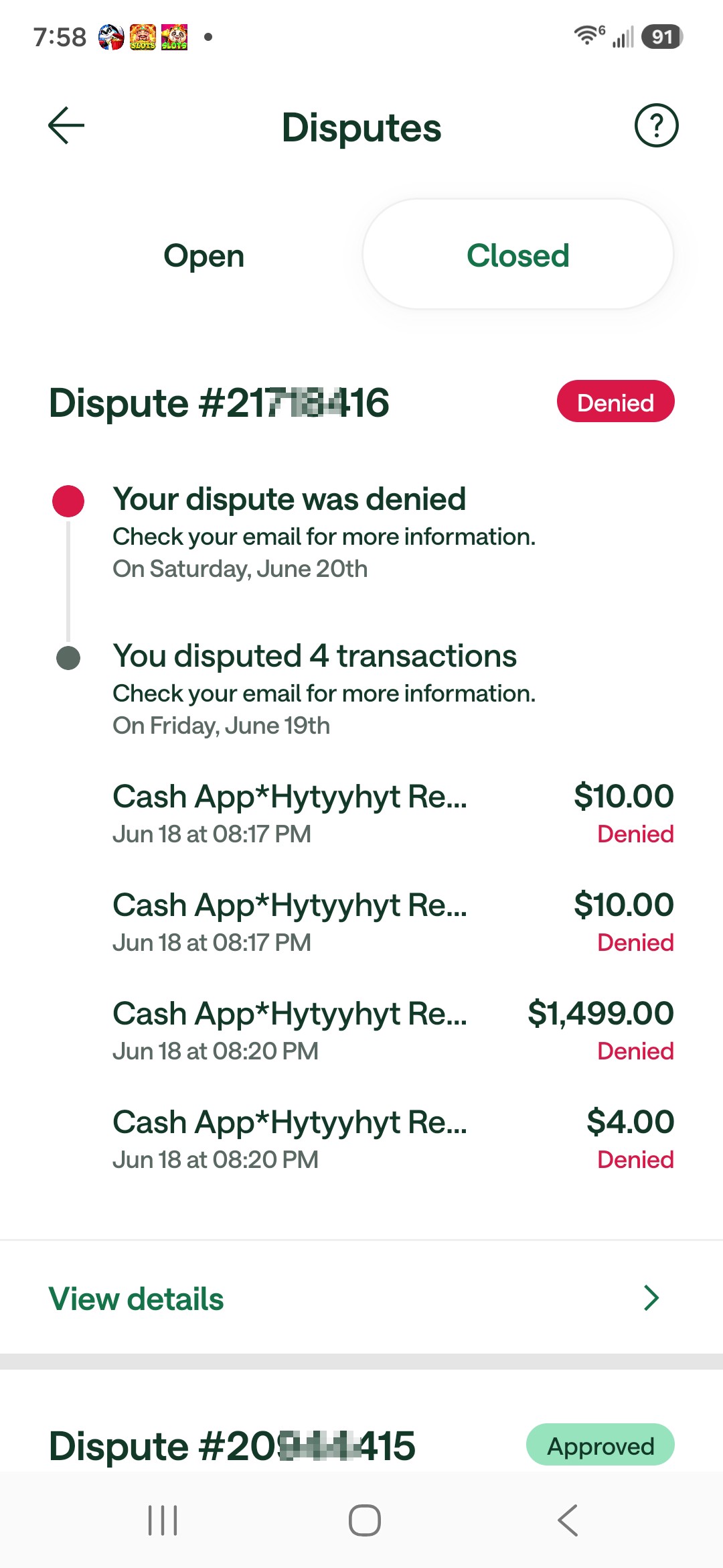 Bank account hacked