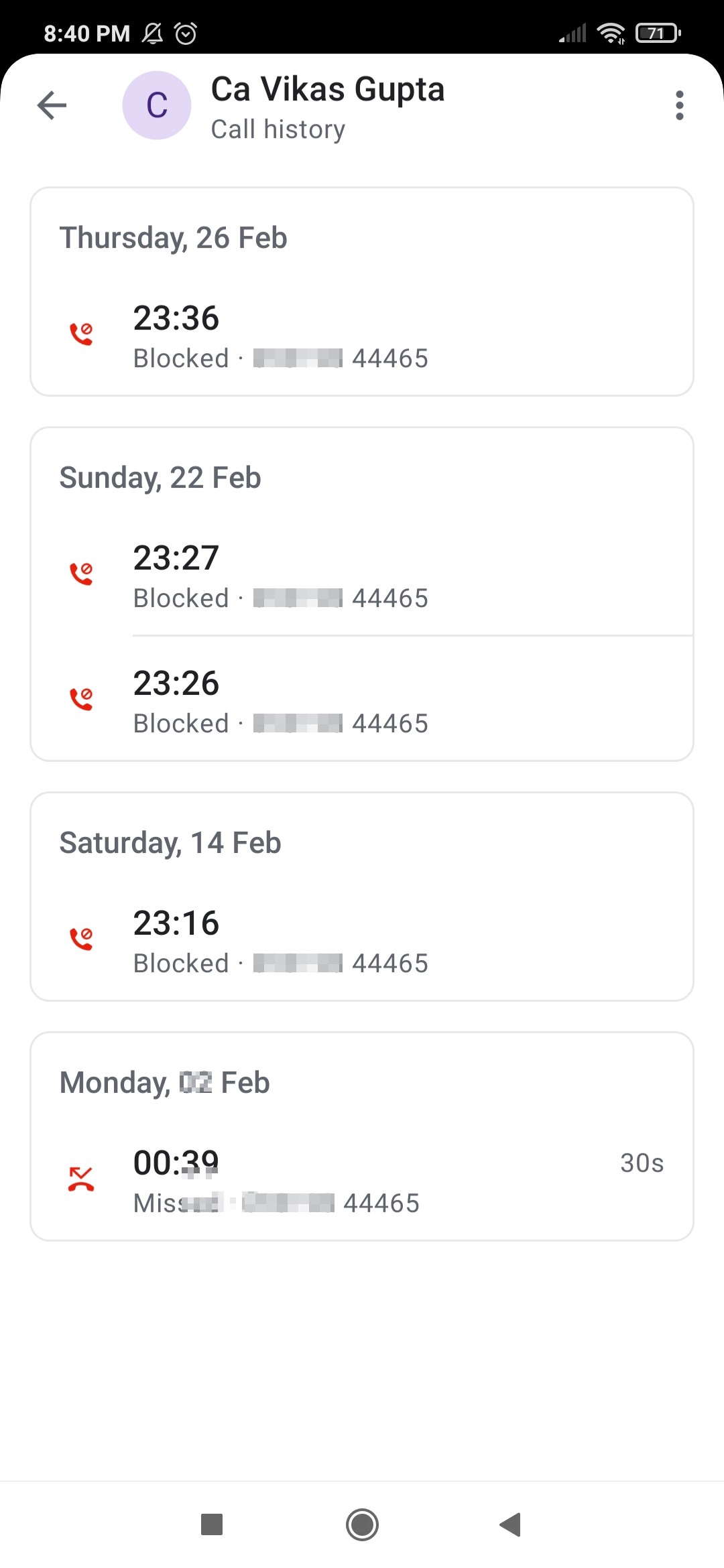 late night calls