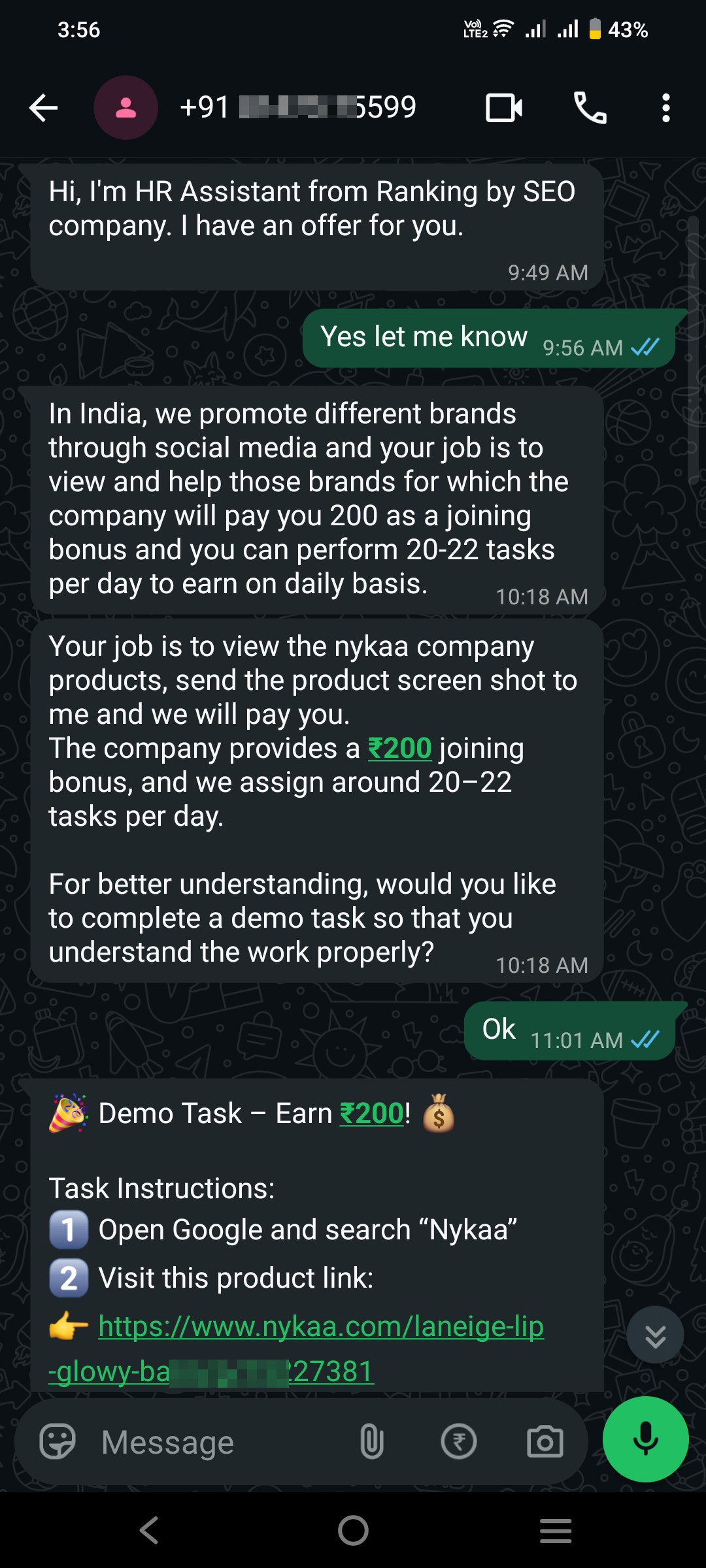 does any one get this kind of job offer
