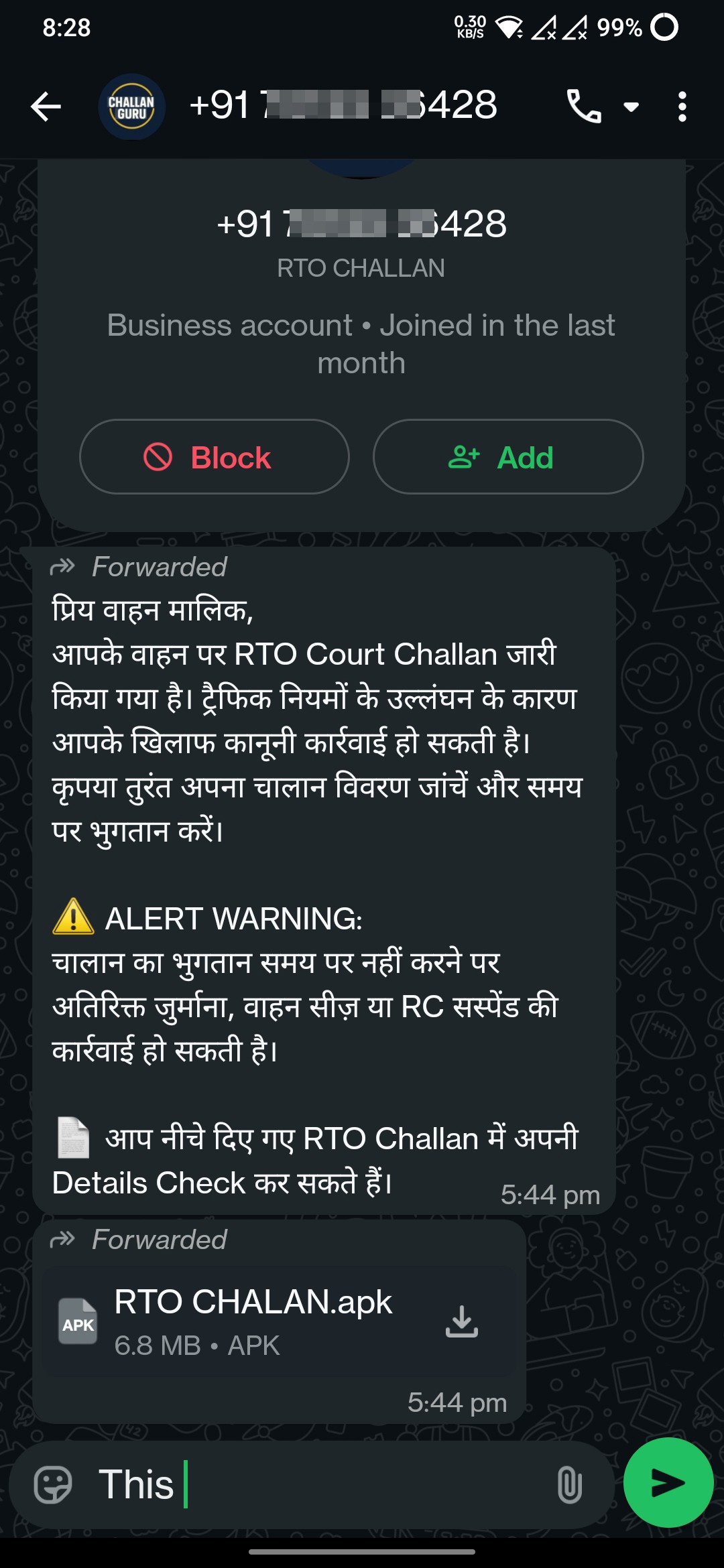 RTO apk fraud  - image 2