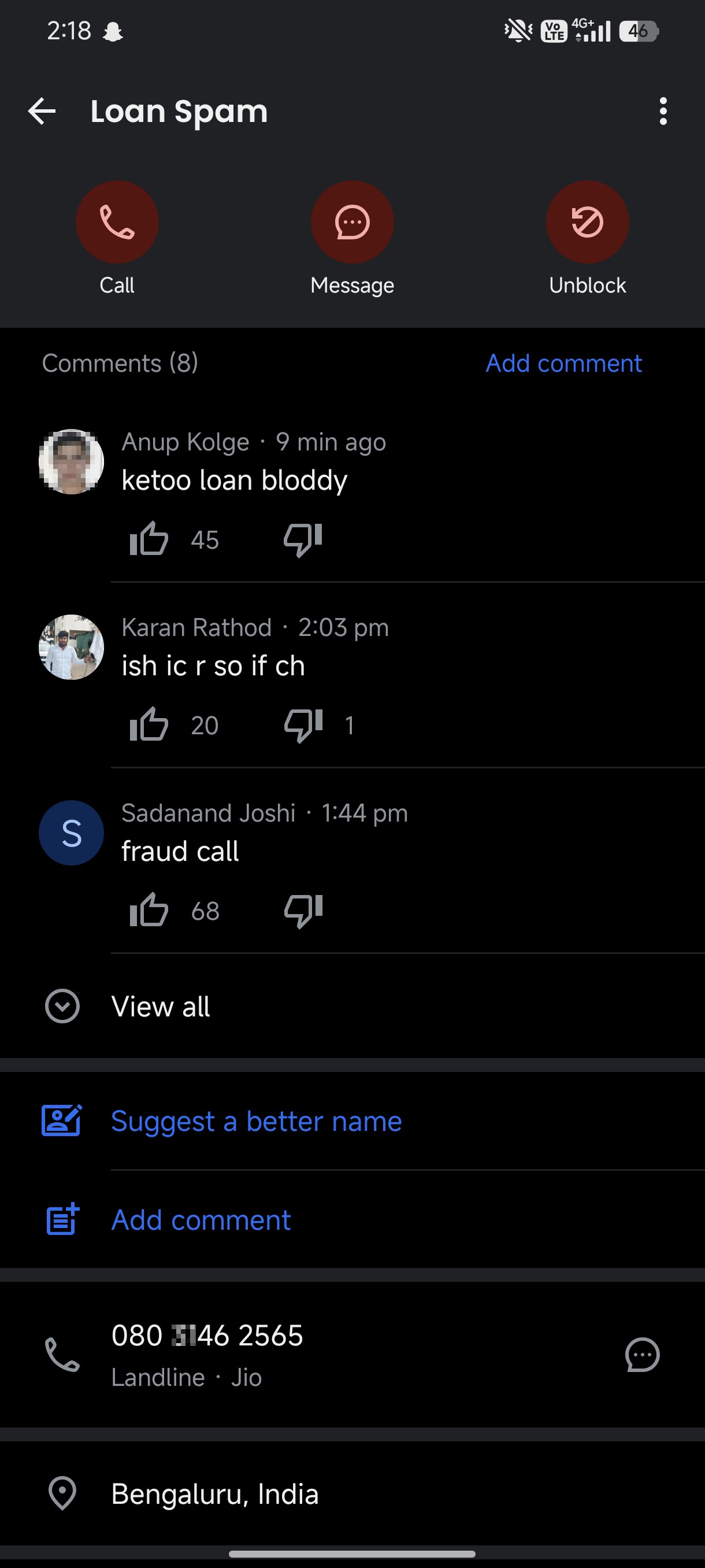 spammers unknown caller  - image 2