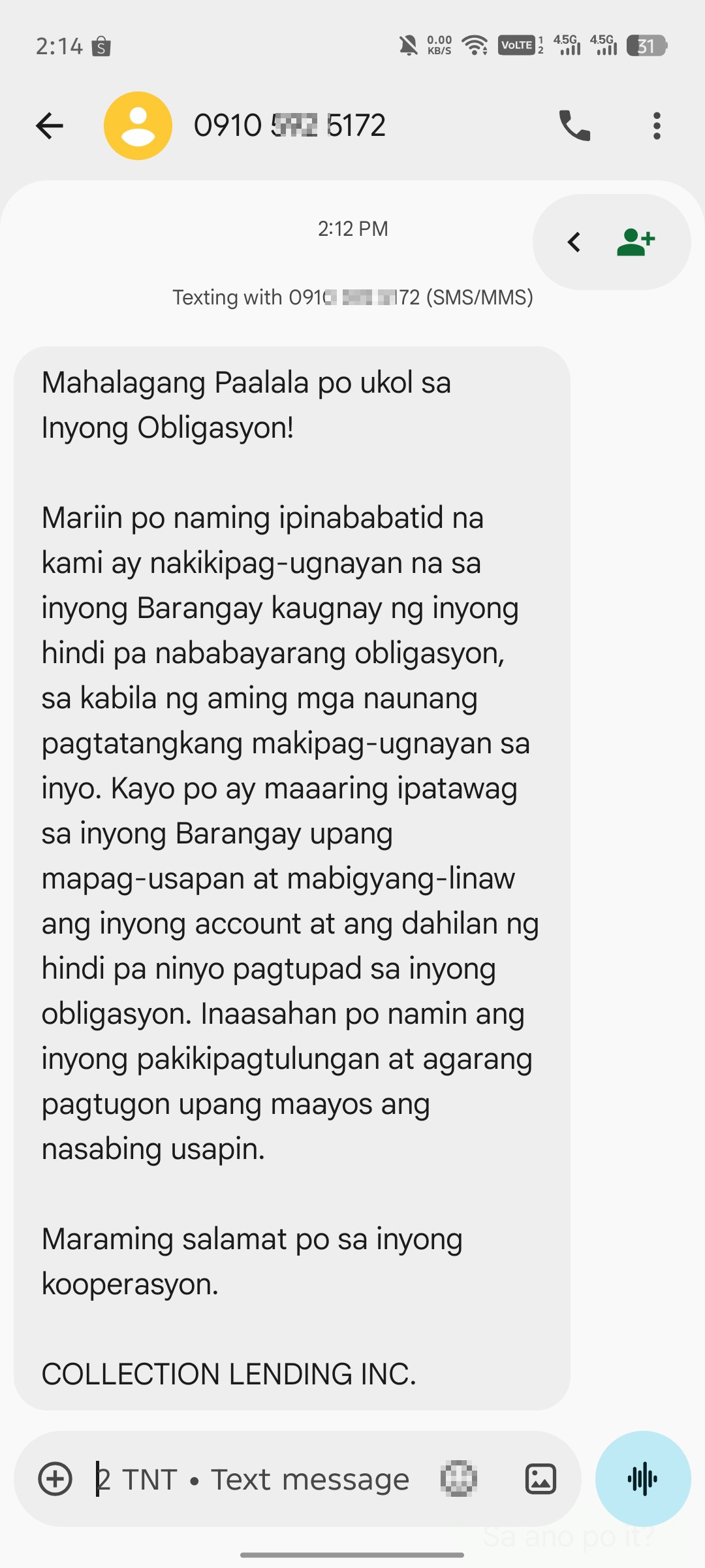 they said they will cooperate with the baranggay official 