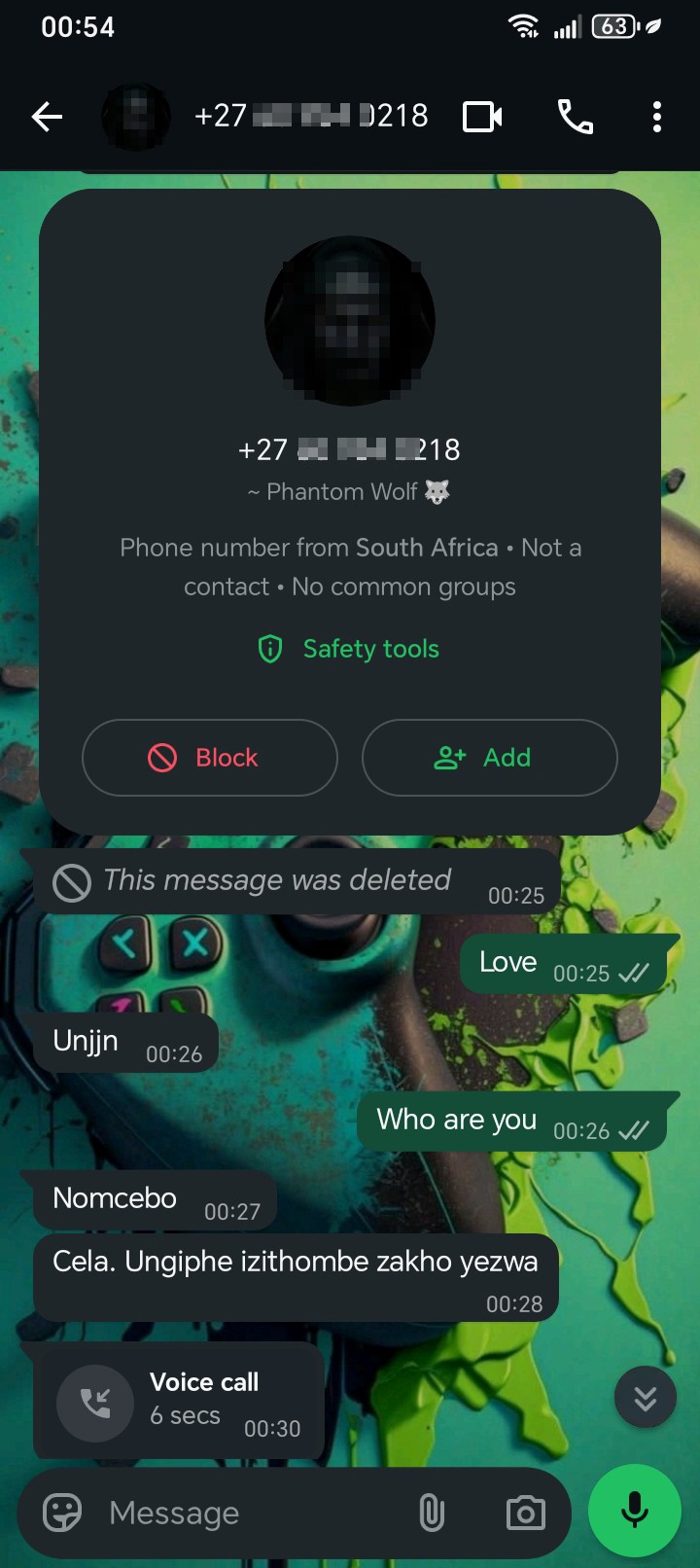 Dangerous scam