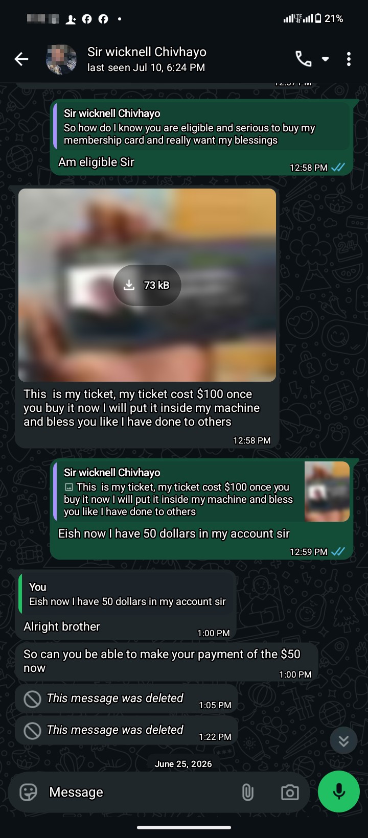SCAM NOO