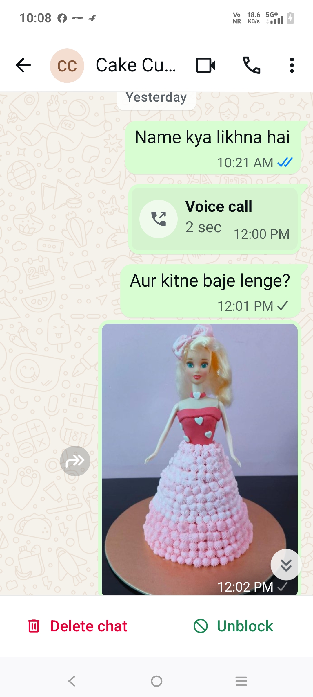Scammer fake order for small home bakers  - image 3