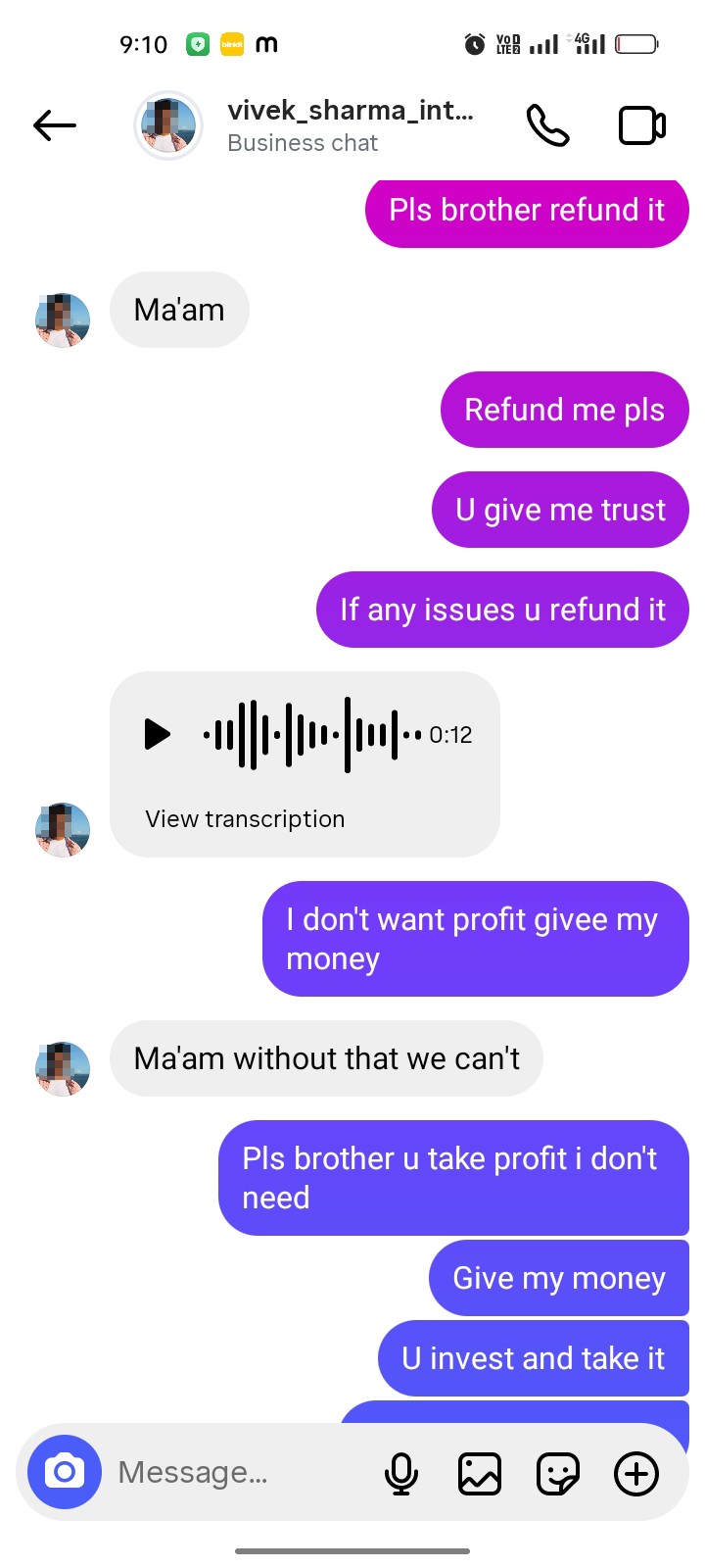 They said it was trading but didn't return the money. - image 7