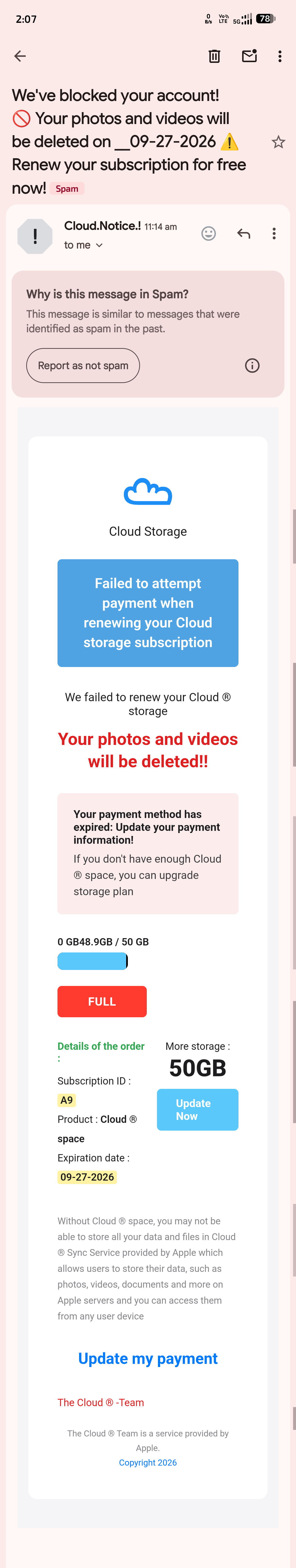 Storage Full