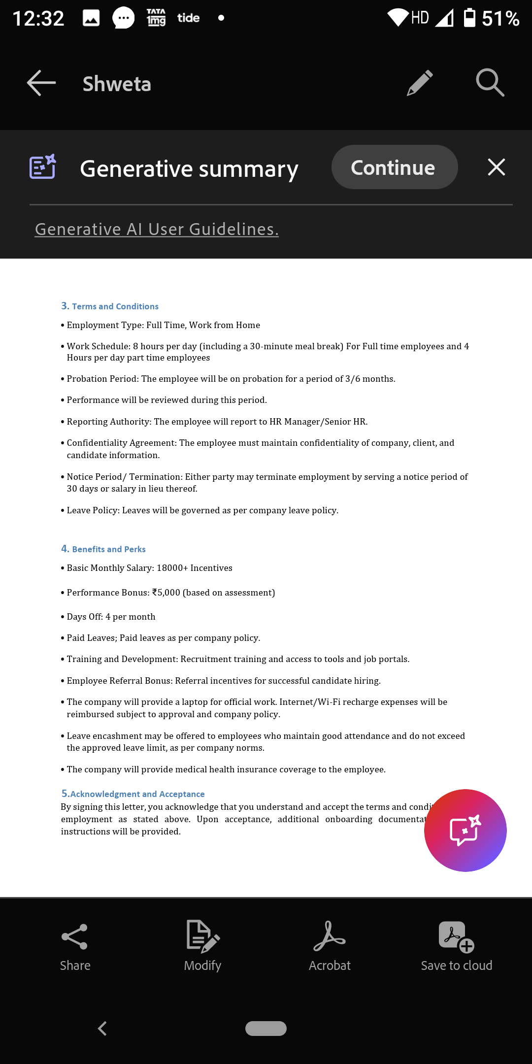Click consult solution hires in the name of Tide business india, make you work and you get no salary - image 3