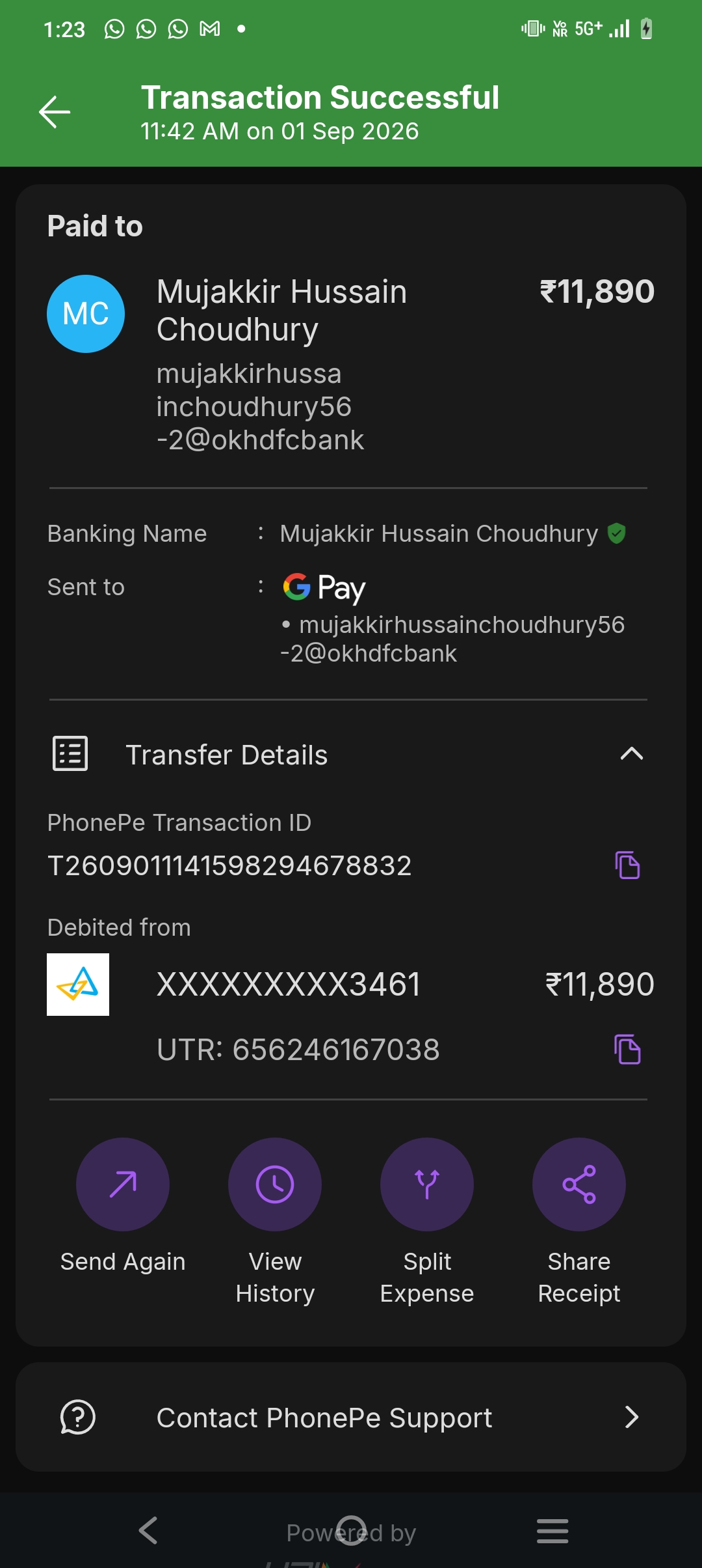 mobile hack payment deduct