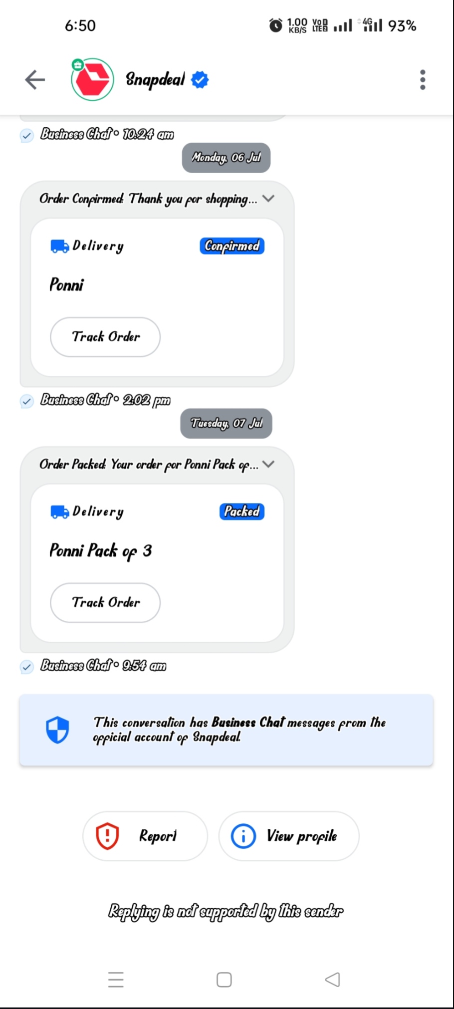 i didn't ordered anything 