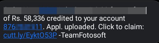 don't know wht is this just now i got msg like 58,336 credit - image 2