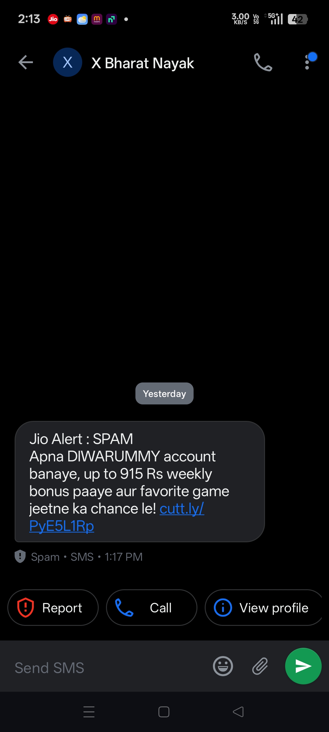 Sending fake game links to access your all private information 