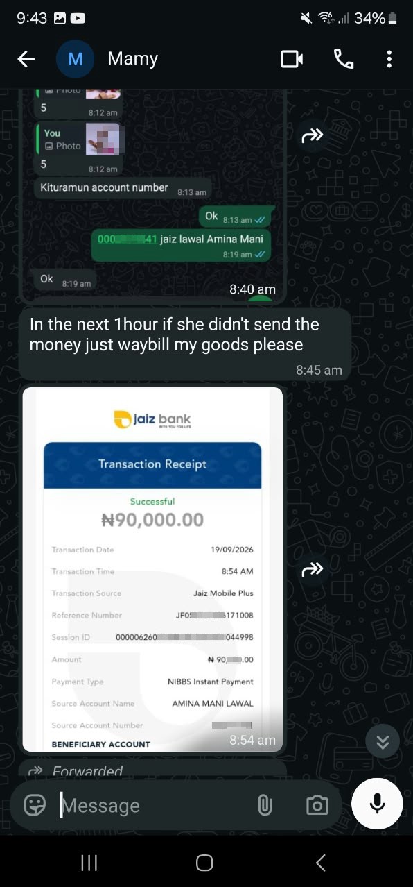 scam experience  