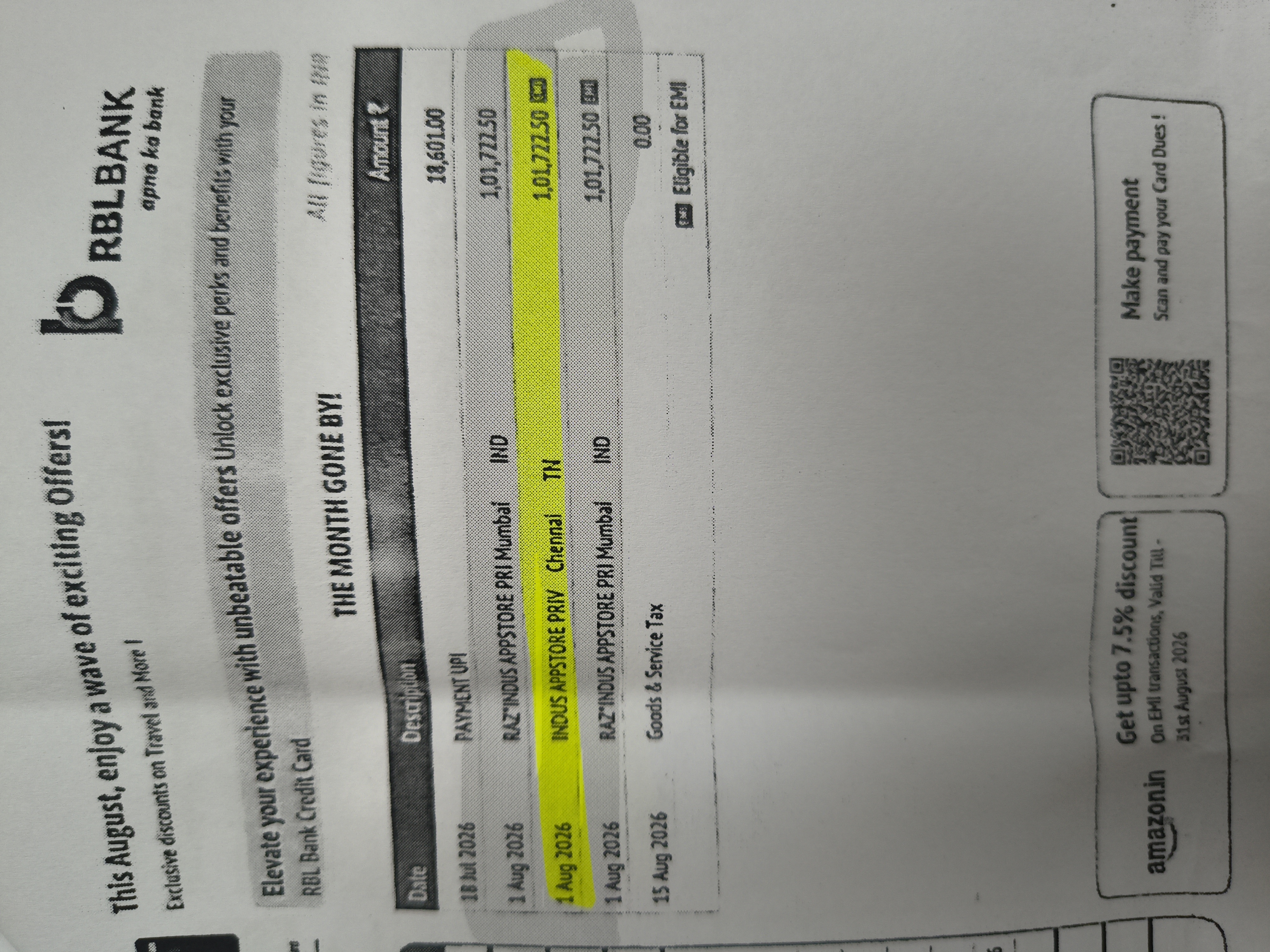 RBL Bank credit card fraud bill with daily harassment calls - image 2