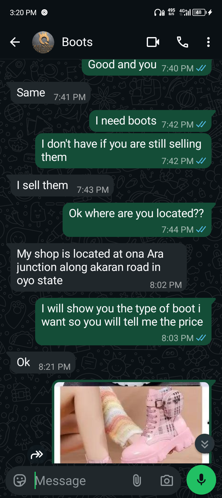 got scammed by clothes seller, 