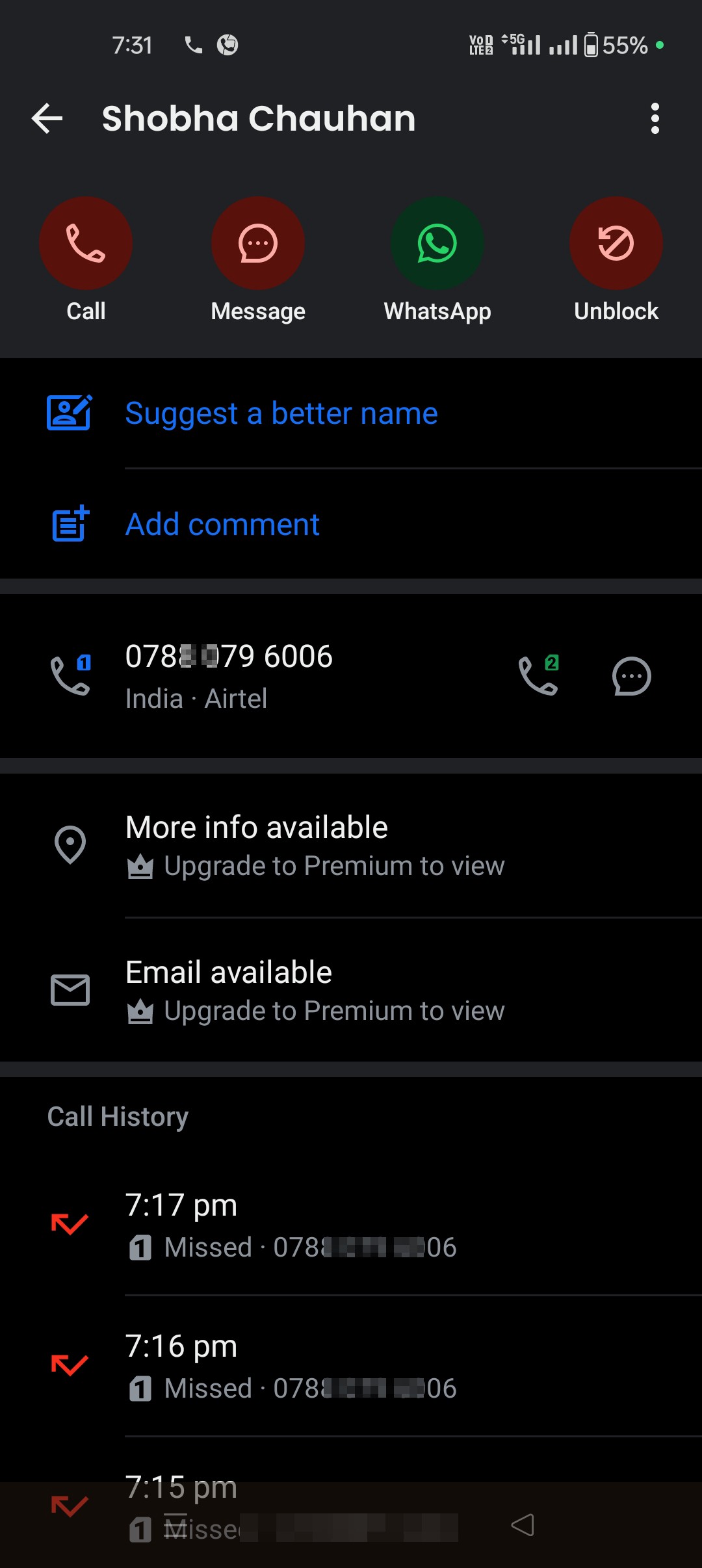 A woman is making a fraudulent call, talking nonsense excessively.