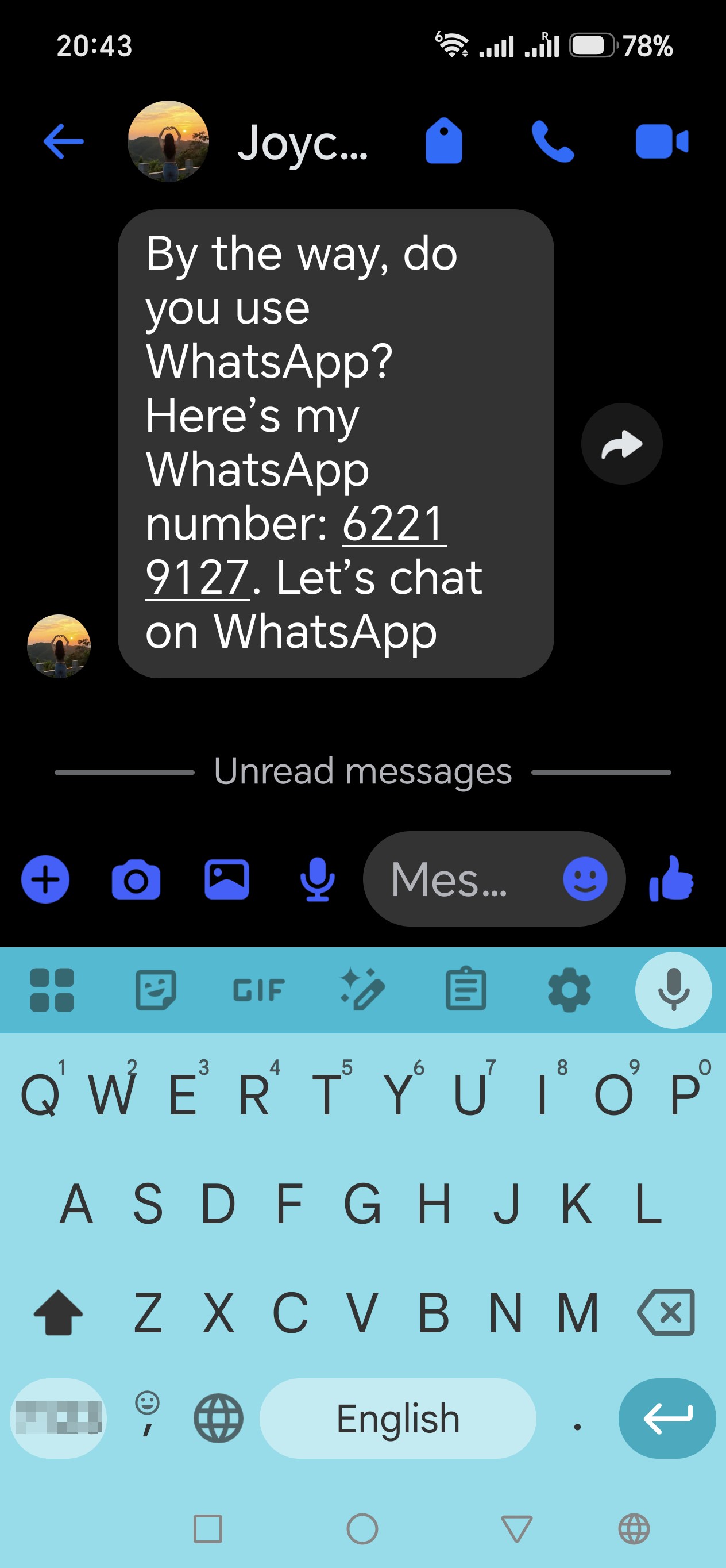 unsure of the person,for adding me - image 5