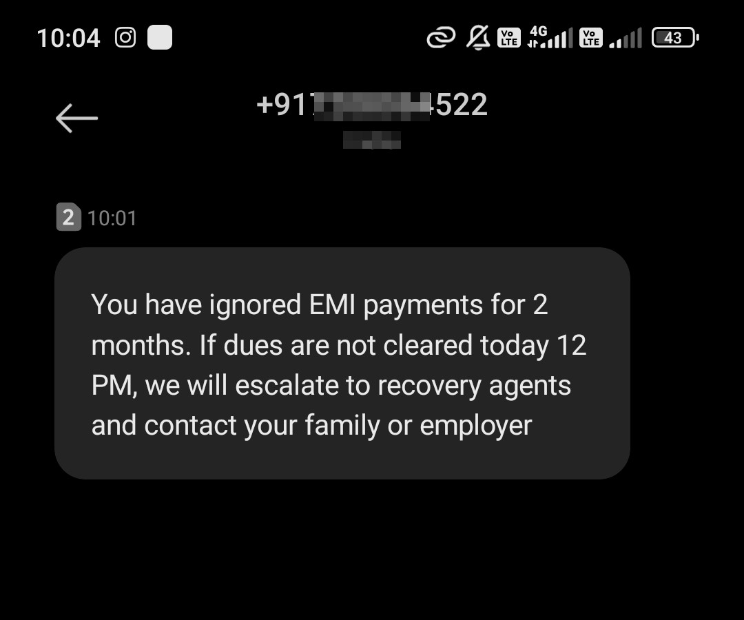 loan recovery harassment 