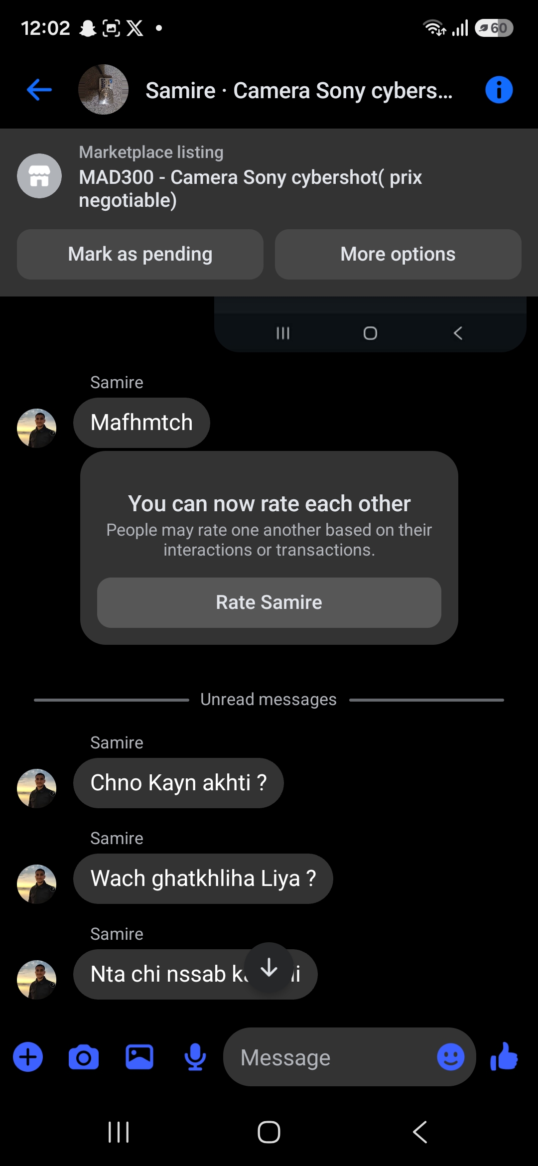 You have a scammer!!!! From Facebook Market - image 3