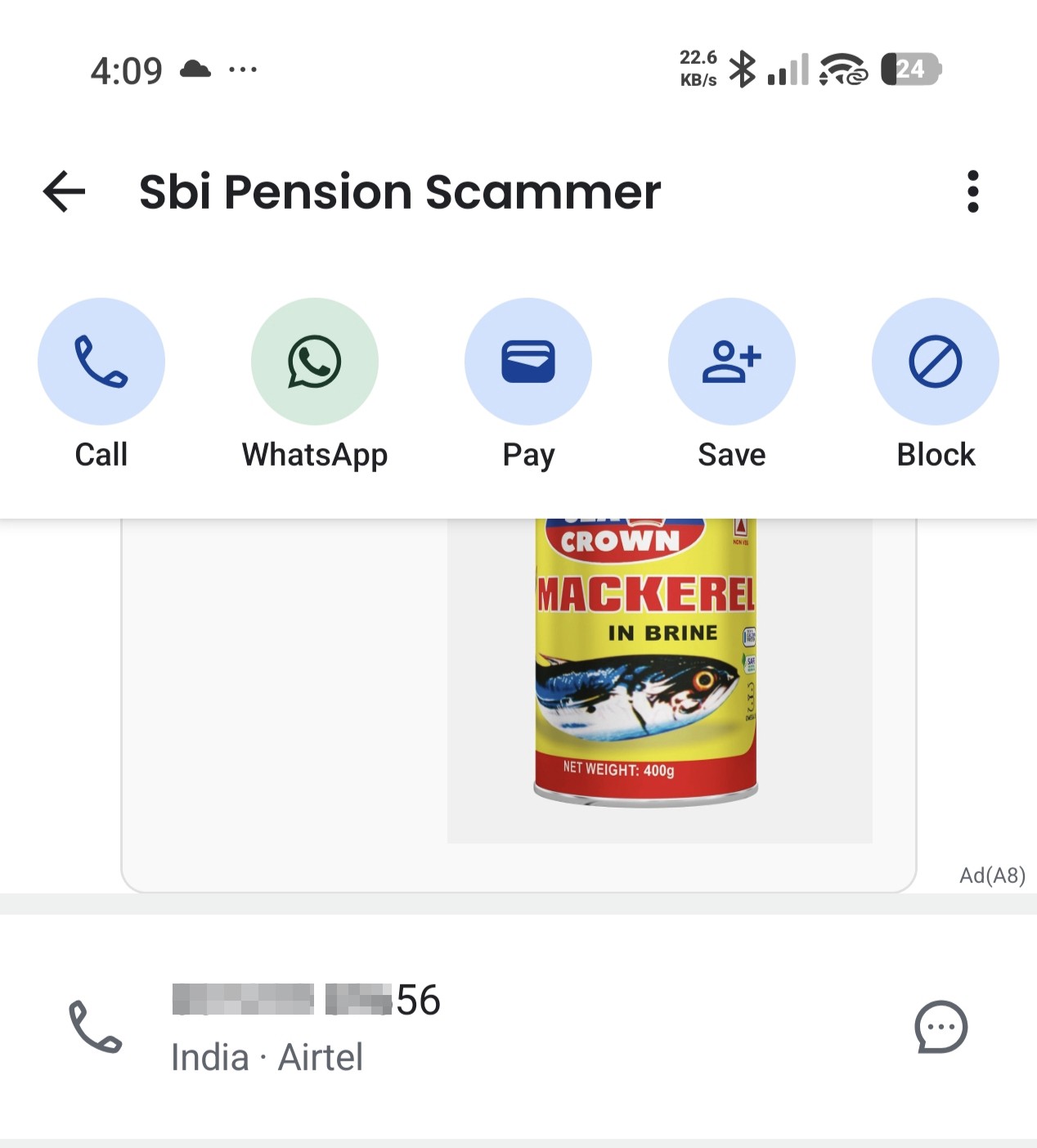 SBI Pension Card Scammer 