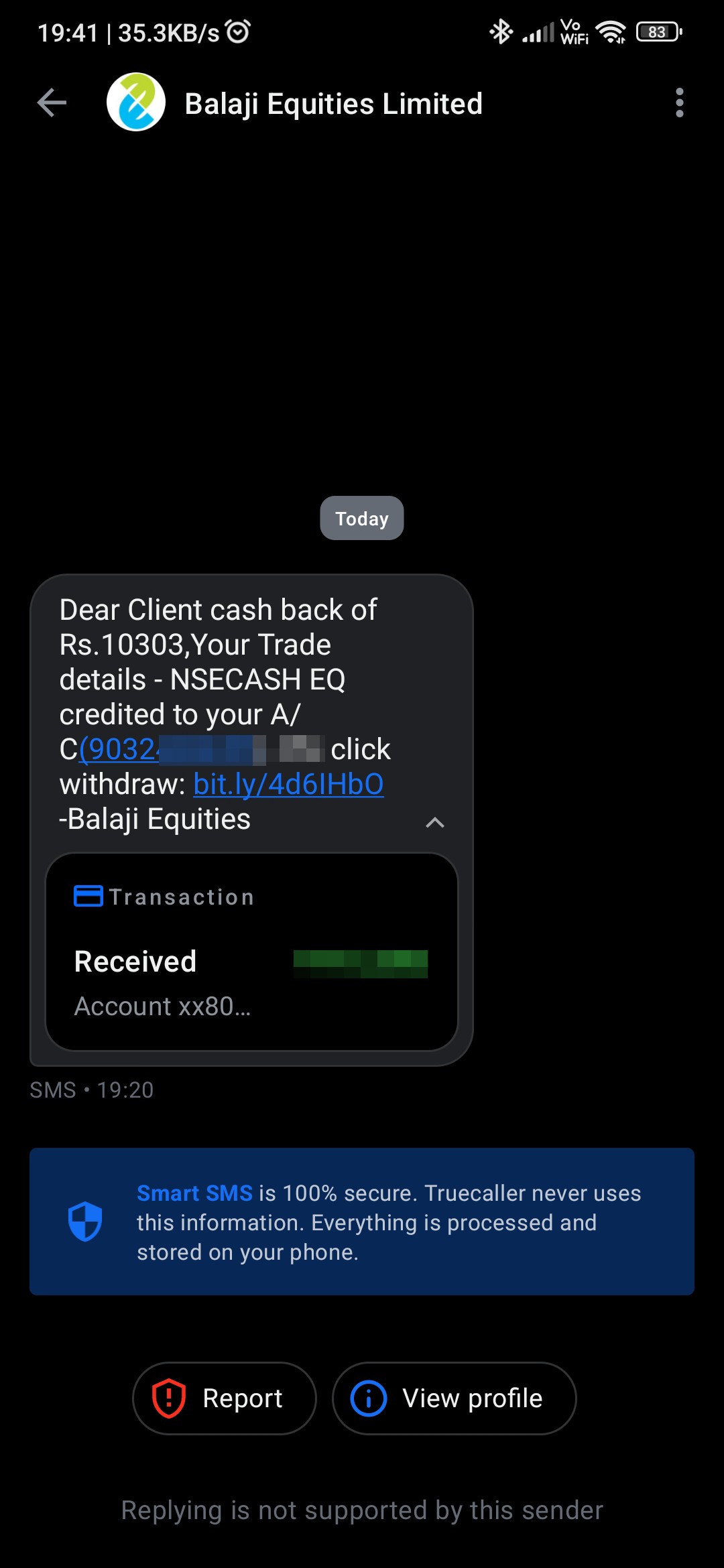 fake messages