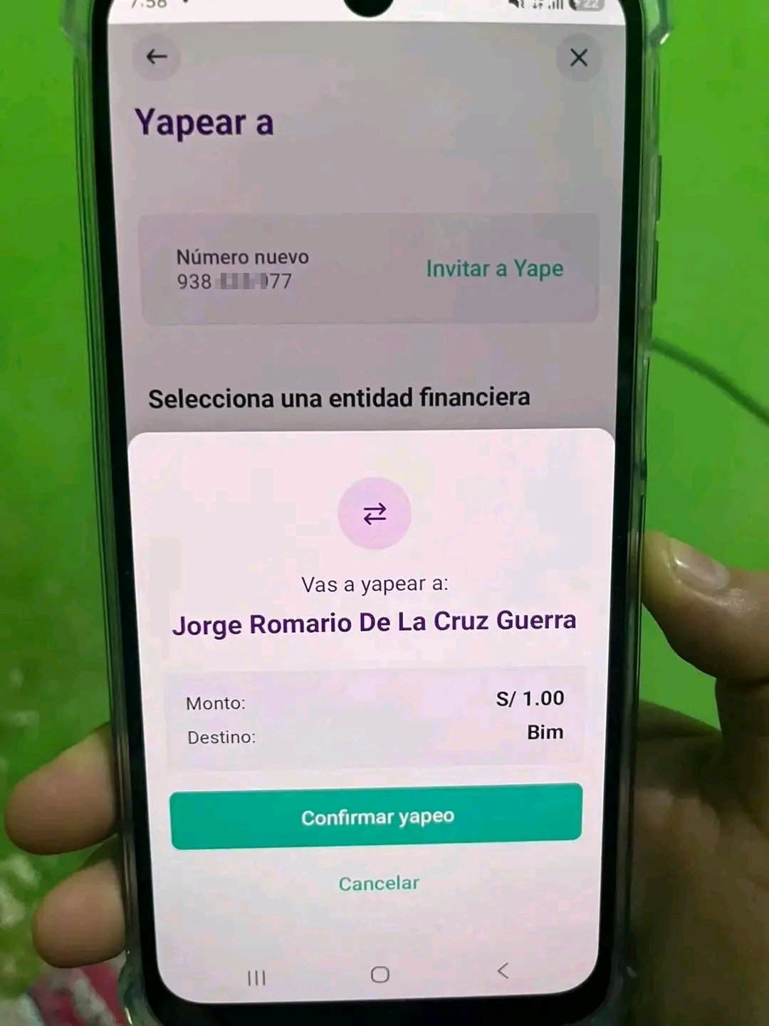 scammer "Jorge Romario de la Cruz Guerra"