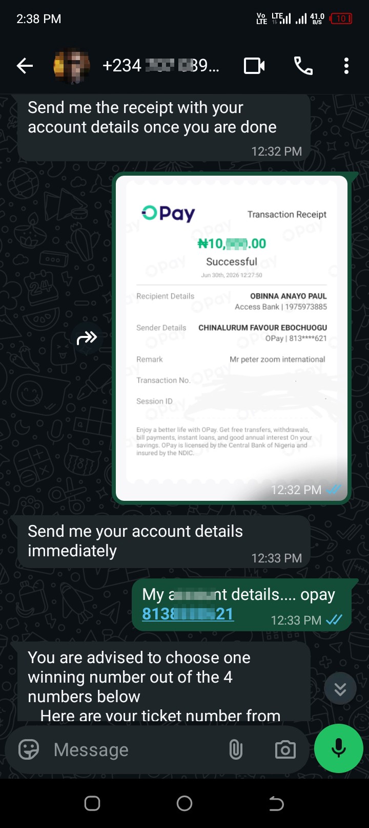 money scammed - image 5
