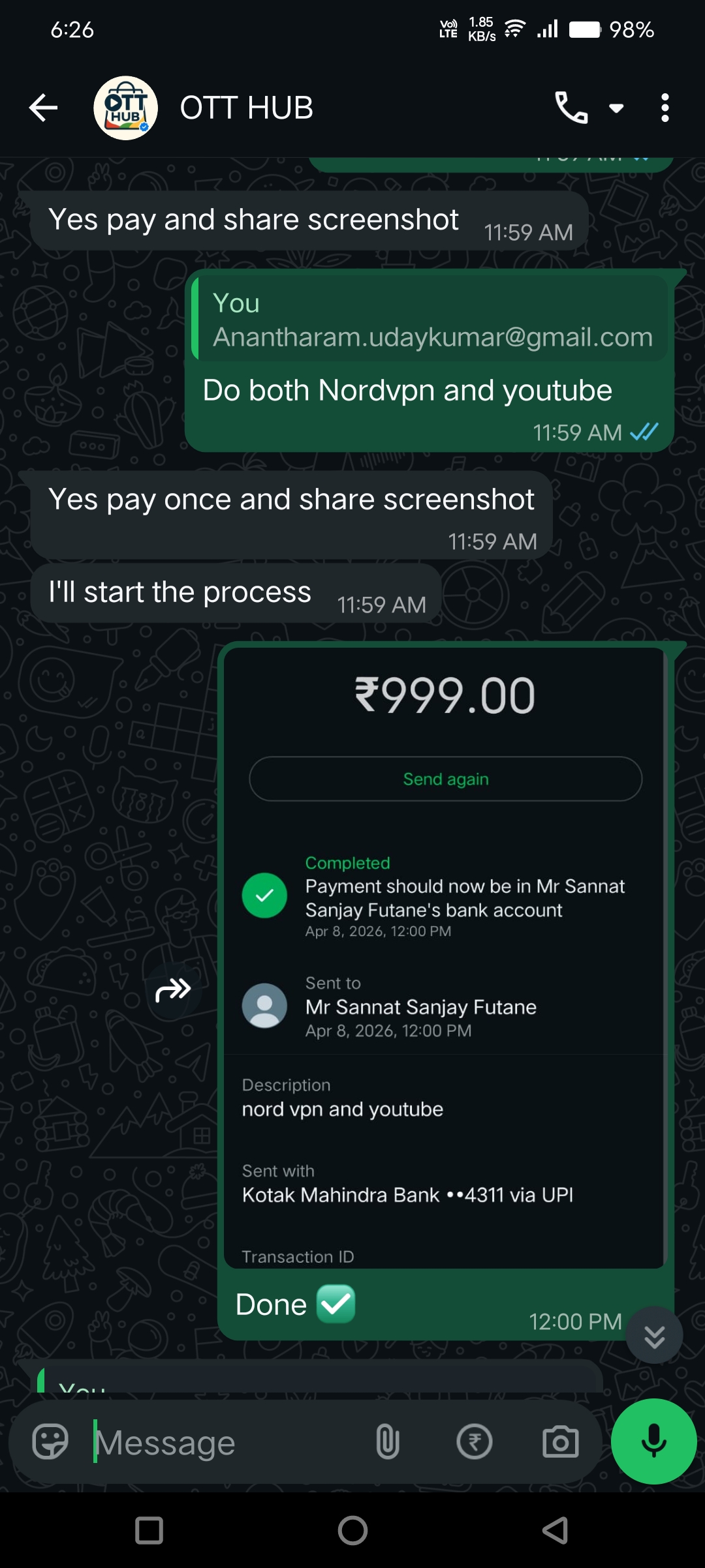 OTT HUB Scam