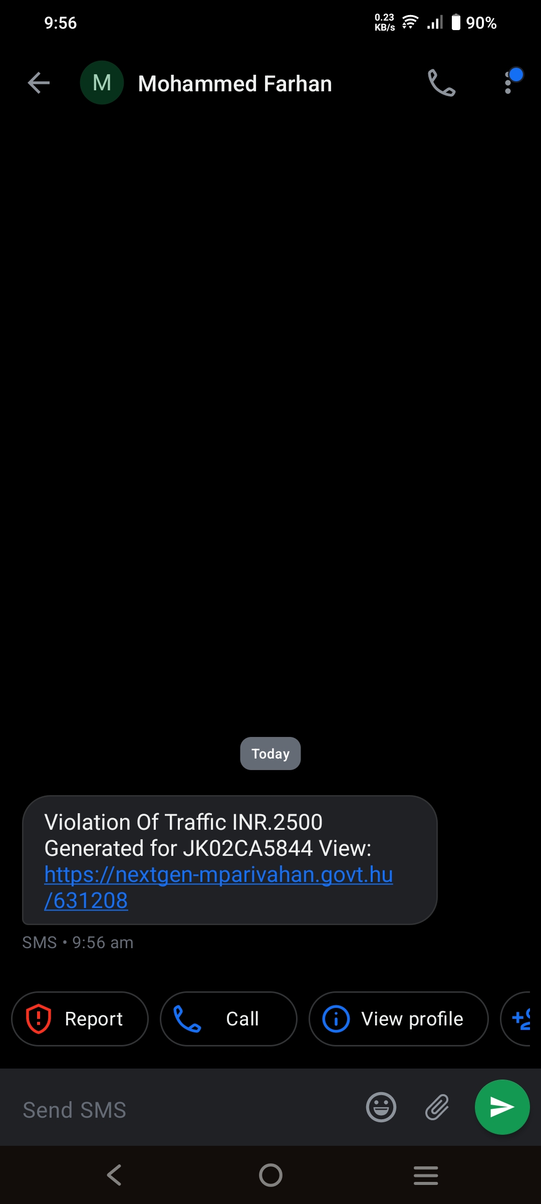 Trsffic Chalan Scam